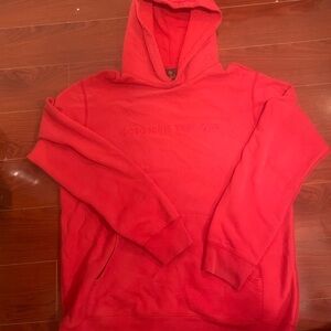 Red OVO Embroidered Hoodie